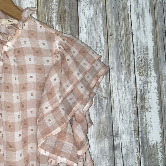 Entro We’ll Always Have Summer Pink Gingham Blouse - Picture 3 of 10